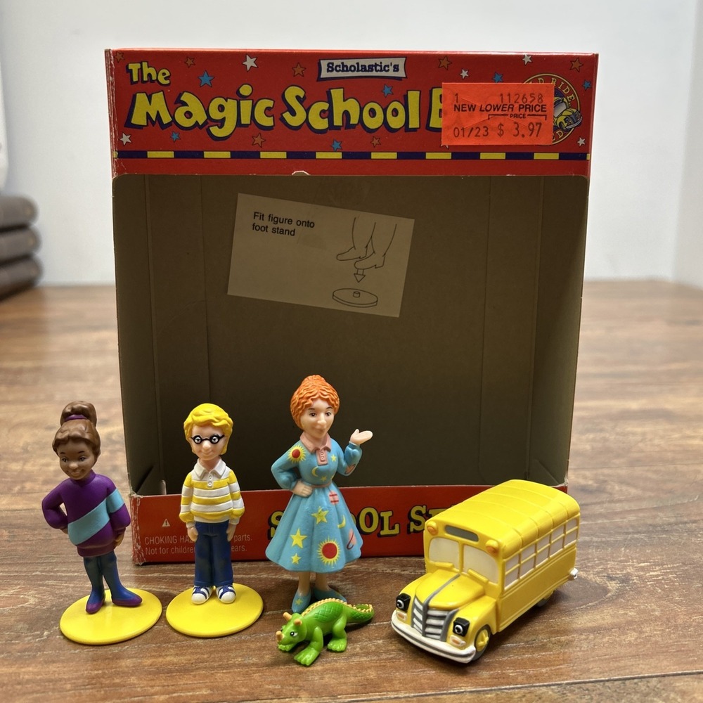 The Magic School Bus School Set Scholastic Kenner 1995 Liz‎ Keesha Ms Frizzle **